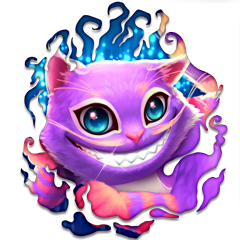 WonderMatch logo - Cheshire cat